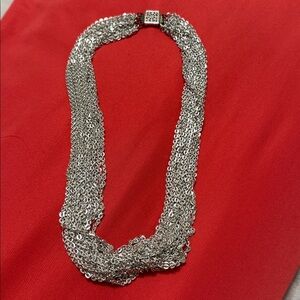 Antique silver filigree 20 strand necklace